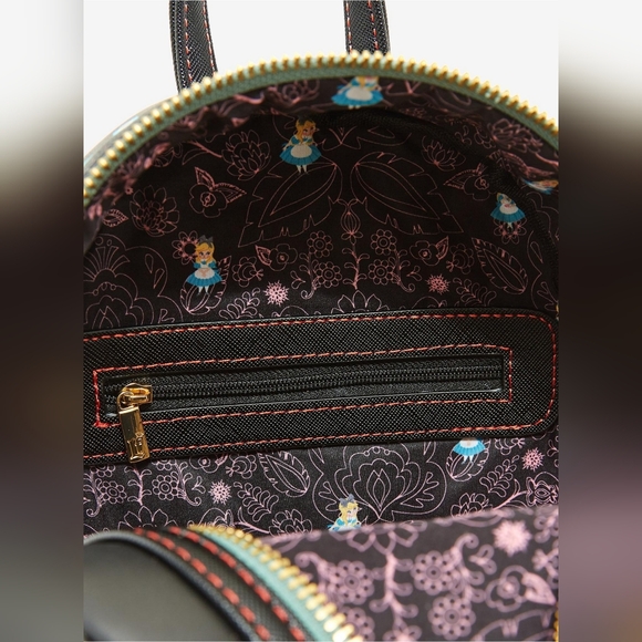 Loungefly Disney Alice in Wonderland Characters Floral Mini Backpack - BoxLunch - Picture 5 of 5